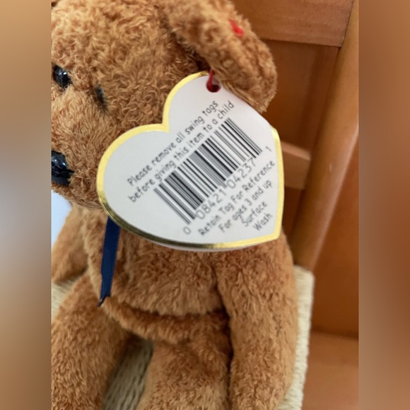 Ty Beanie Babies Fuzz The Bear 1999 Retired Tag Errors - Picture 2 of 8